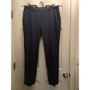 IZOD Men's Size 36x32 Navy Blue Golf Athleisure Sporty Chino Performance Pants